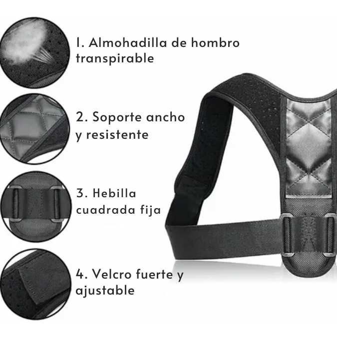Corrector De Postura Para Espalda Y Hombro